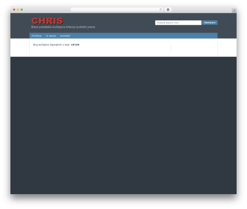 WordPress theme CHRIS DB - database.chris-network.org