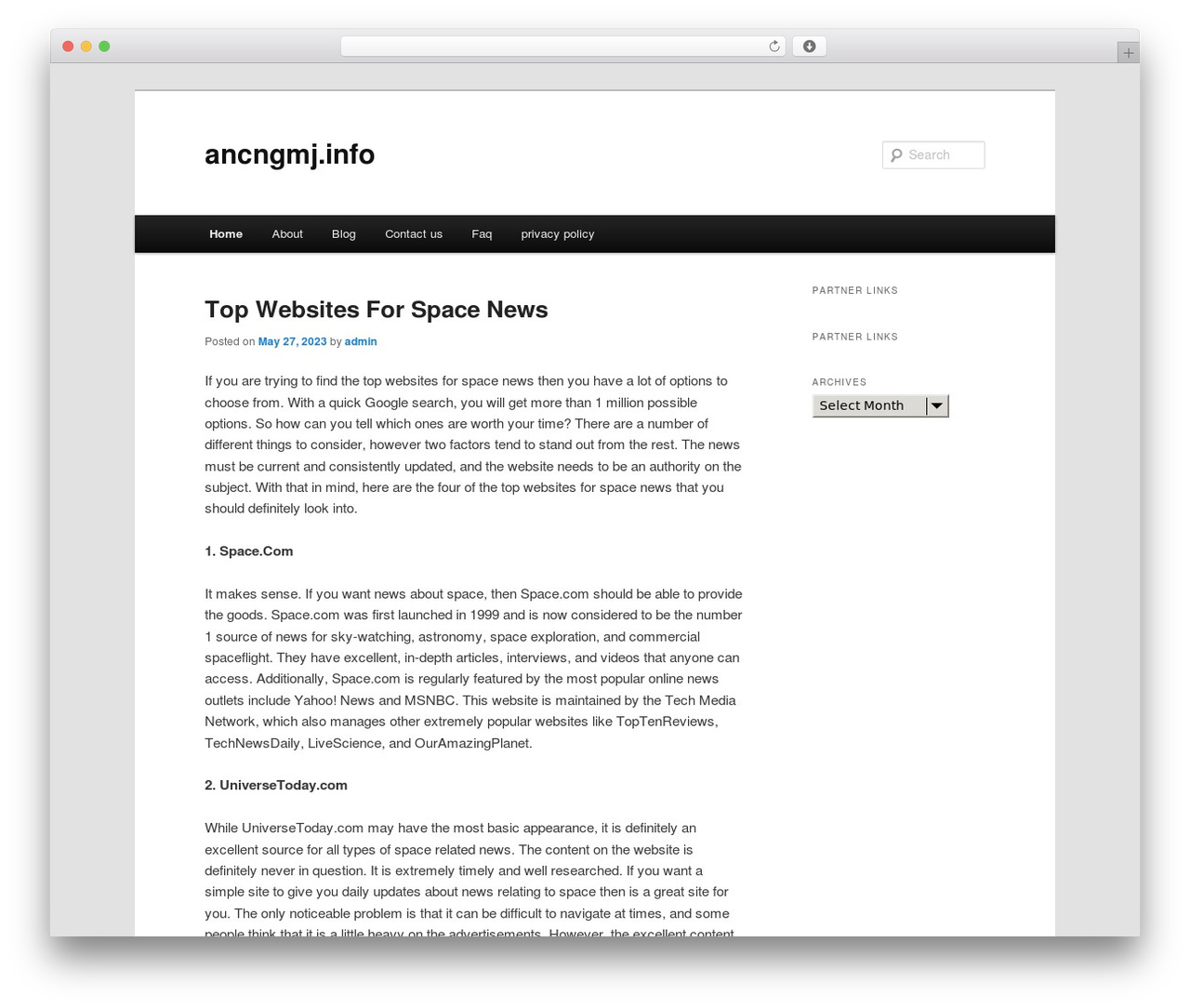WordPress theme Dmc - ancngmj.info