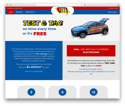 WordPress theme Electrical - theelectricalsafetyteam.com.au
