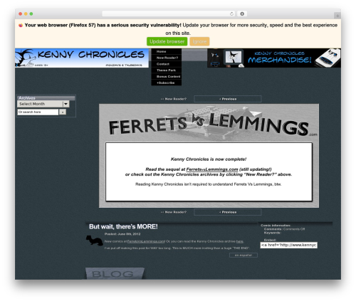 WordPress theme Kennyfinity - kennychronicles.com