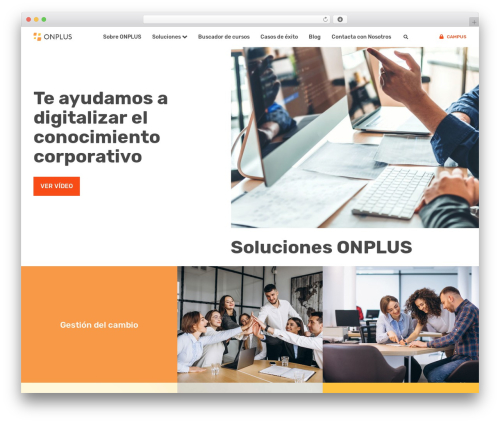 WordPress theme Onplus - onplusformacion.com