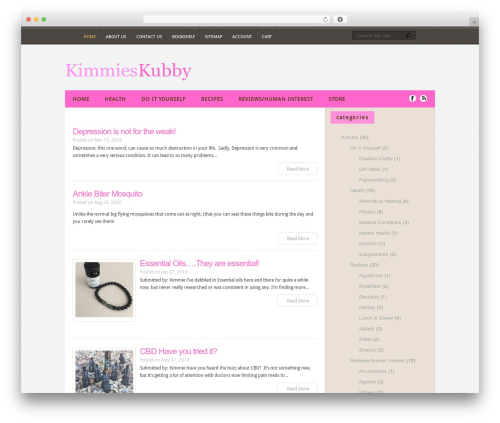 Aggregate theme WordPress - kimmieskubby.com