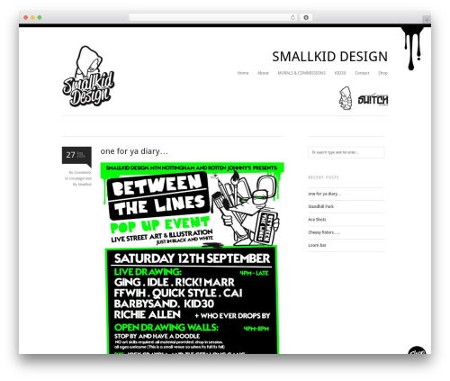 Aware theme WordPress - design.smallkid.co.uk