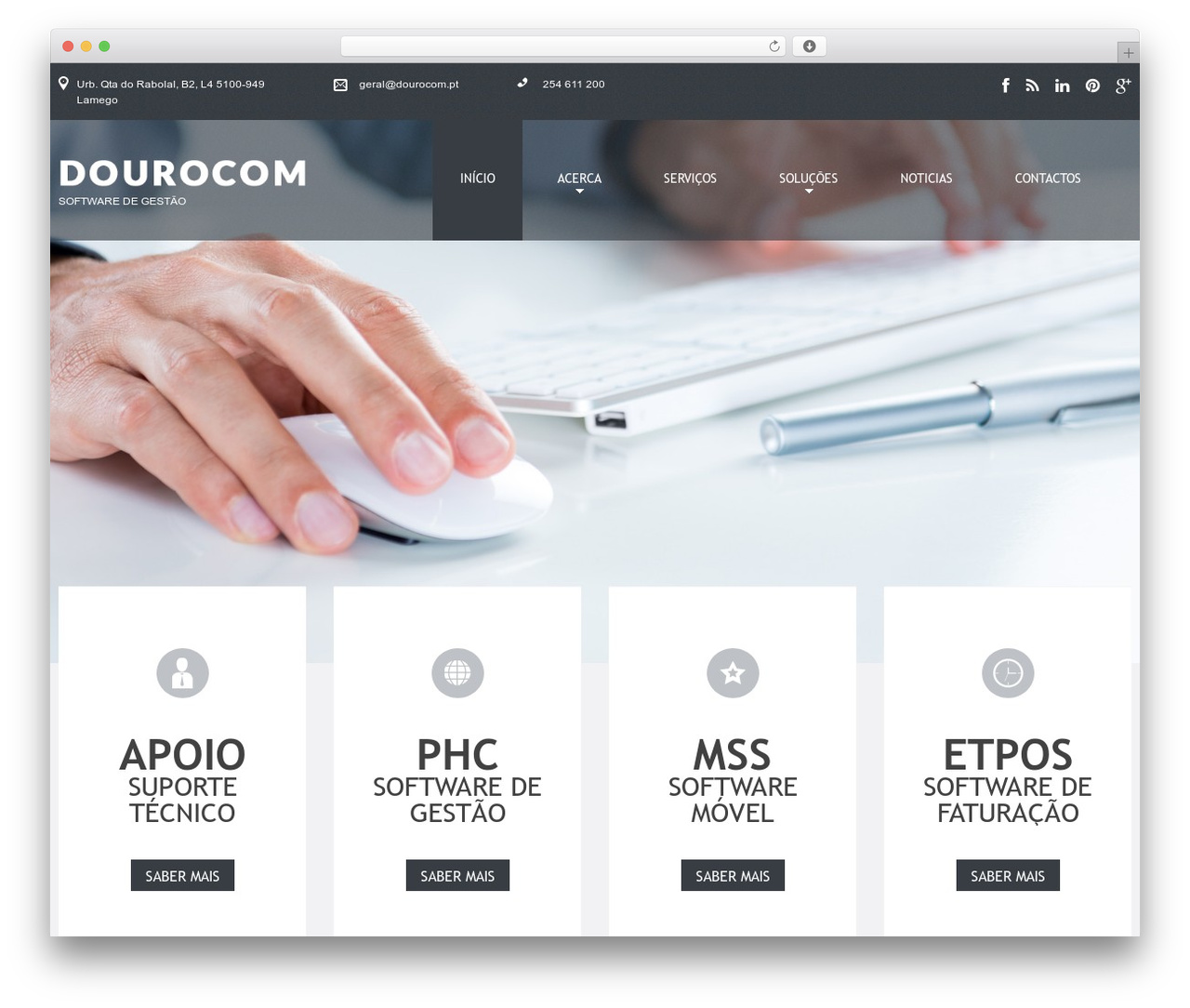 cherry WordPress theme - dourocom.pt