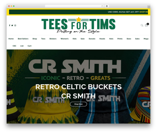Claue WordPress theme - teesfortims.com