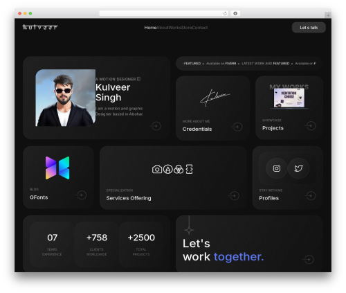 GridX WordPress theme - thekulveer.com