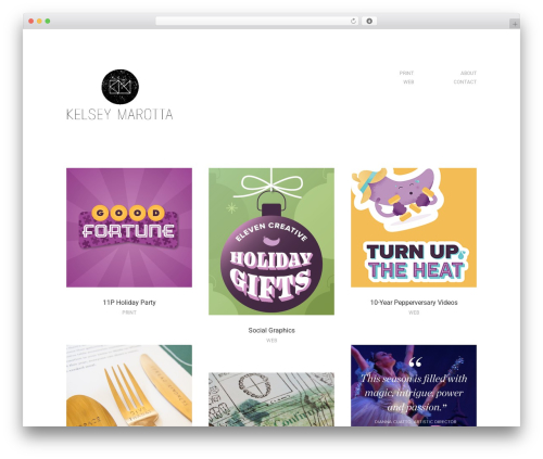 Grille WordPress theme - kelseymarotta.com