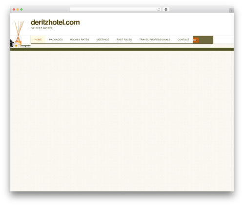 HotelBooking WordPress theme - deritzhotel.com