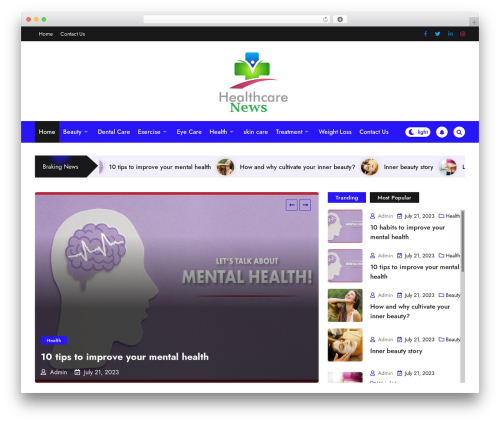 NewsHit WordPress theme - yourhealthcarenews.com