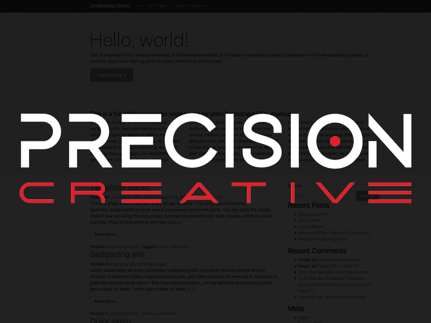 Theme WordPress Precision Creative by Precision Creative Dev Team