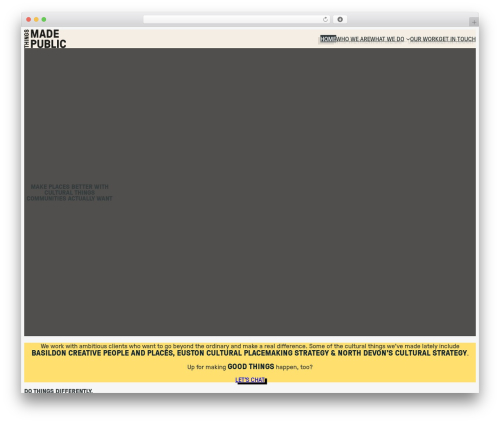 TMP - WP6 theme WordPress - thingsmadepublic.com
