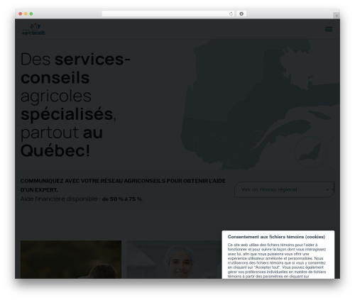 Vortex theme WordPress - agriconseils.qc.ca