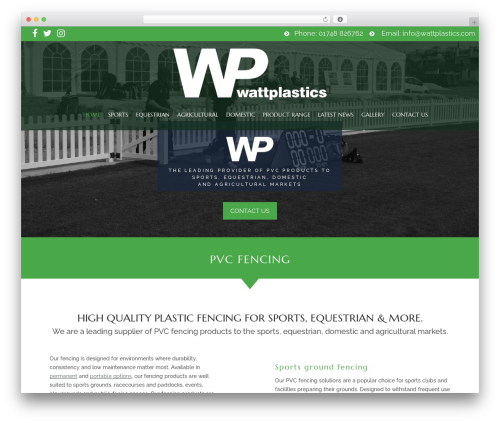 WattPlastics best WordPress theme - wattplastics.com