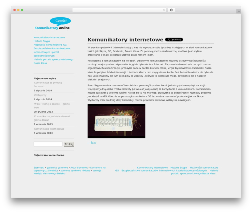 WordPress theme BlueBubble - komunikatory.qdnet.pl