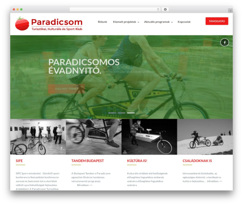 WordPress theme Charitize - paradicsomklub.hu