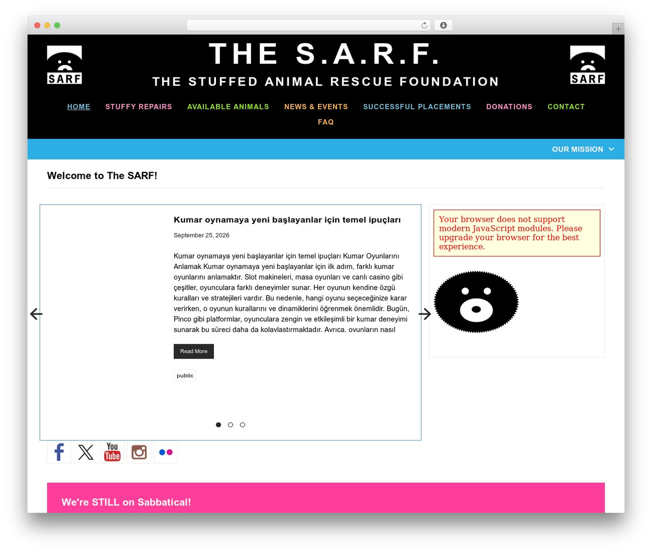 WP Bootstrap Starter WordPress theme - thesarf.org WP Bootstrap Starter WordPress theme - thesarf.org