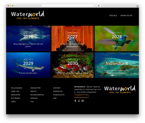 Bootstrap Basic theme WordPress free - waterworld.at