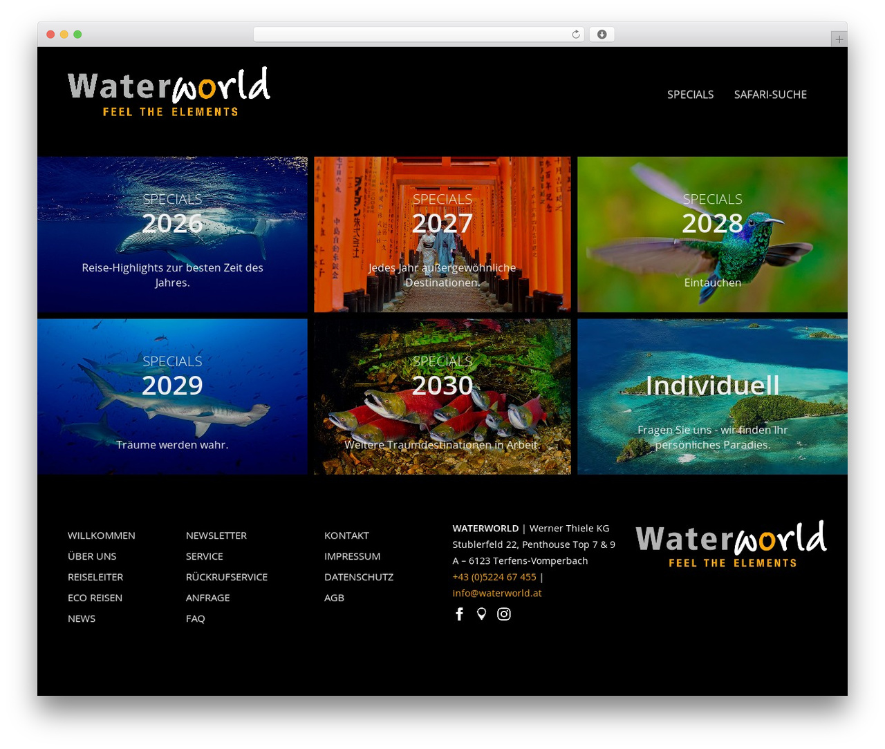 Bootstrap Basic theme WordPress free - waterworld.at