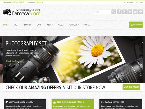 Camy WordPress ecommerce theme by gljivec