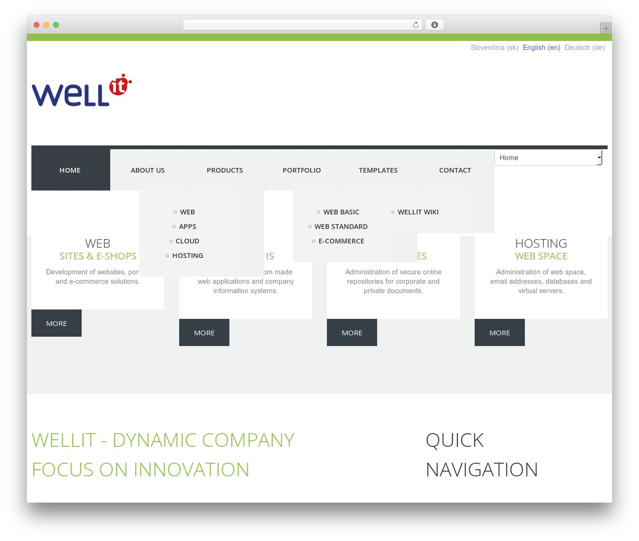 cherry WordPress theme - wellit.sk
