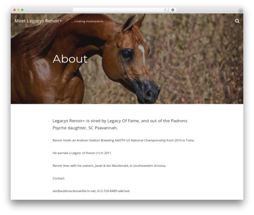 Cover theme WordPress - legacysrenoir.com