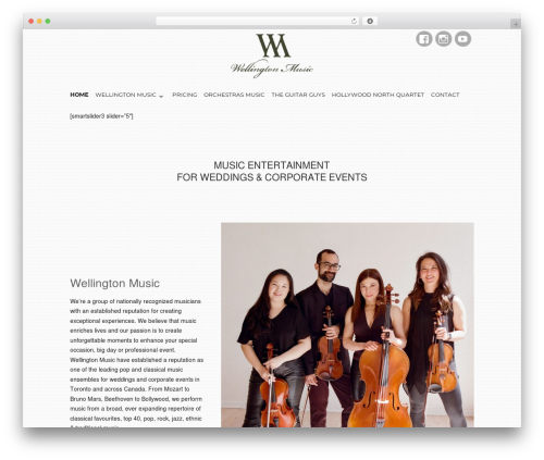 Custom Theme WordPress theme - wellingtonmusic.com