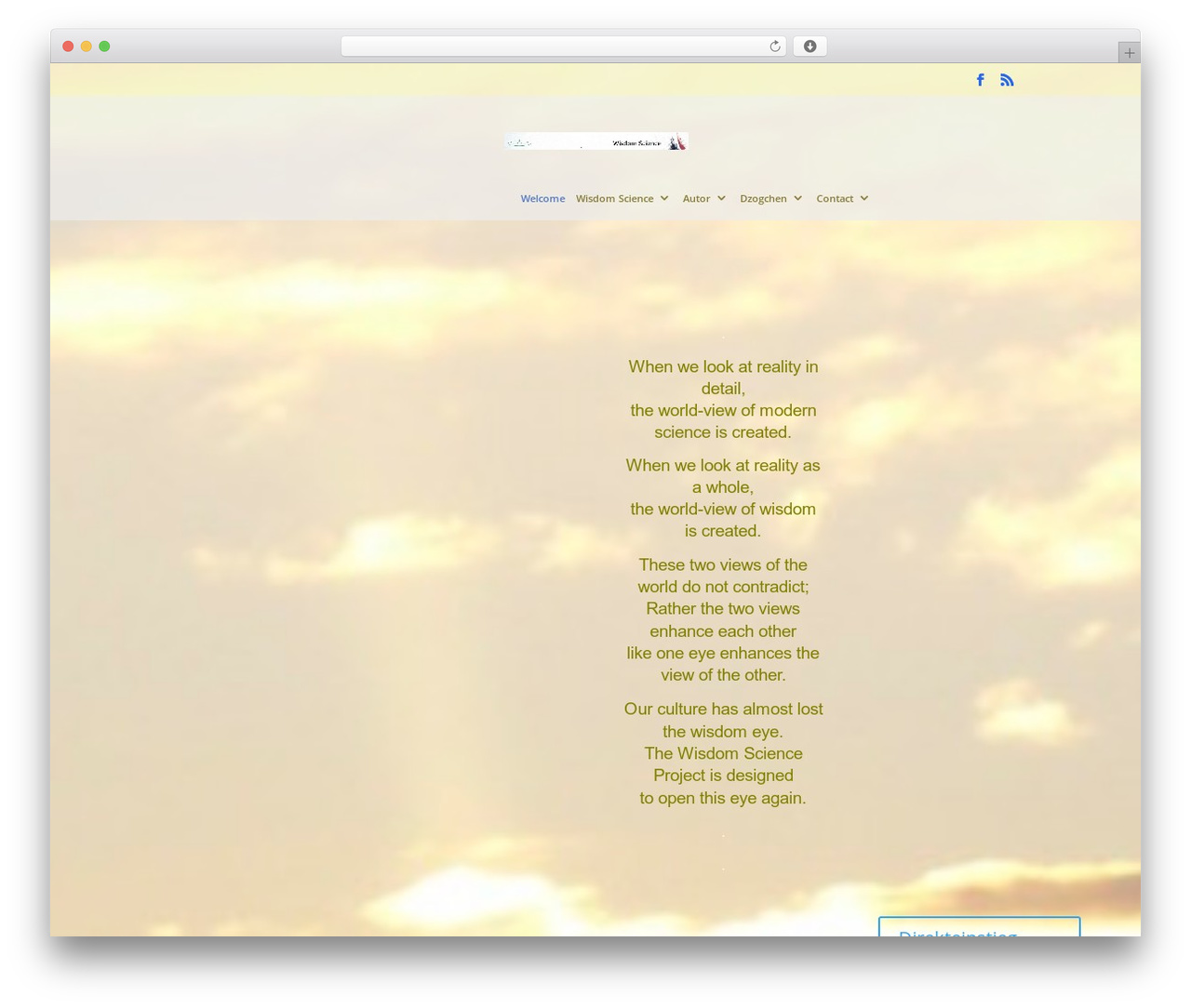 Divi WordPress theme - wisdom-science.org