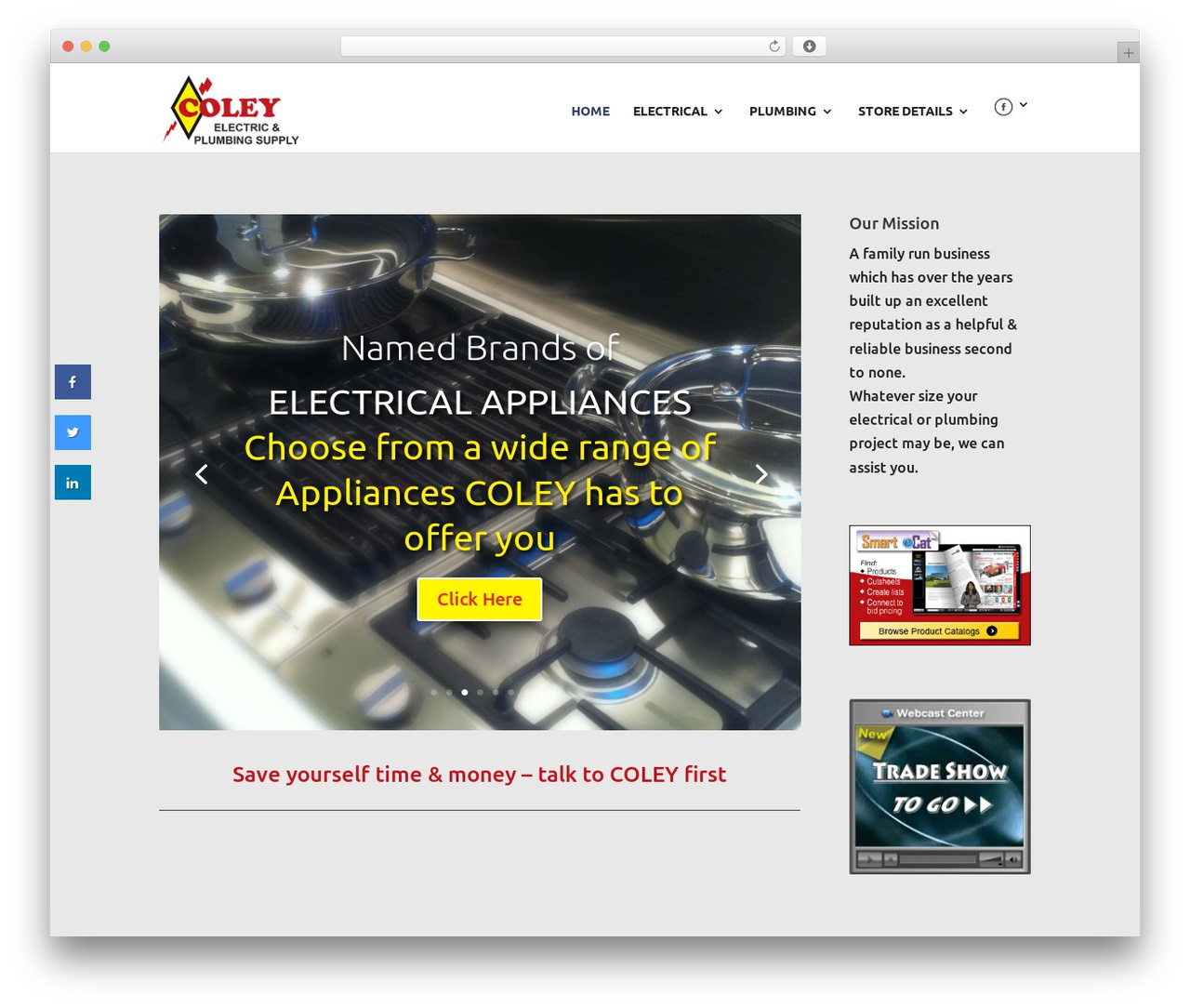 Divi WordPress theme - coleyelectric.com