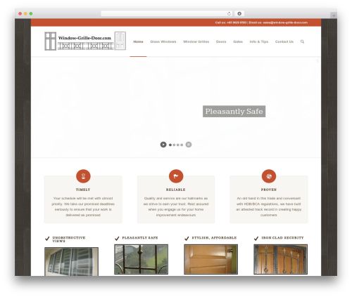 Enfold WordPress page template - window-grille-door.com