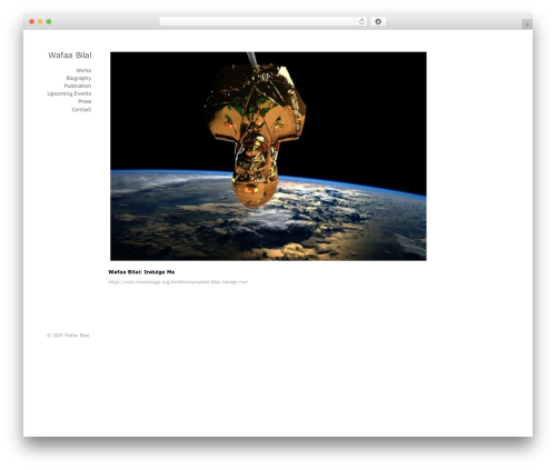 Fiver WordPress theme - wafaabilal.com