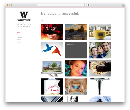 Infinity WP theme - whistlercreative.com/design