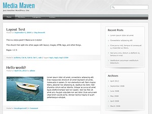 Media Maven WordPress blog template