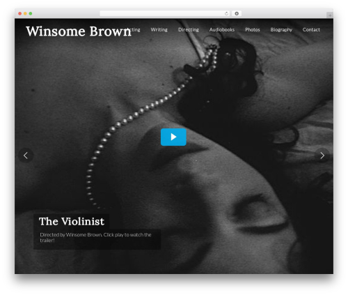 Muse best WordPress theme - winsomebrown.com