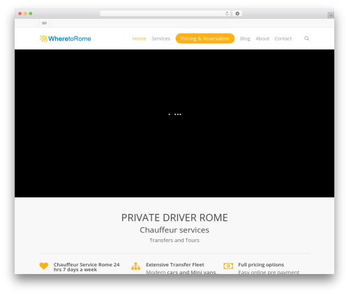 Chauffeur booking system WordPress plugin - wheretorome.com