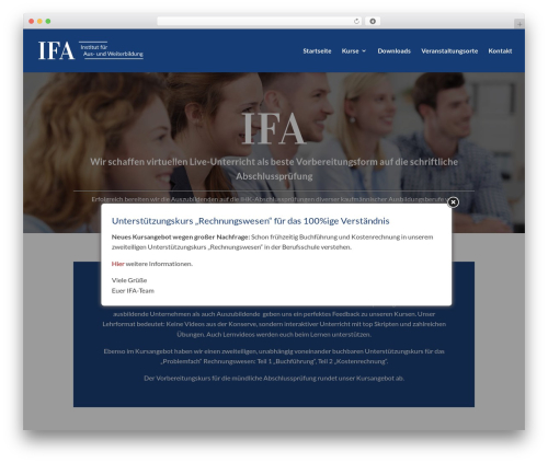 Theme WordPress Divi - ifa-kurse.de