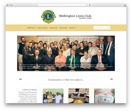 Theme WordPress Evolution - wellingtonlions.co.za