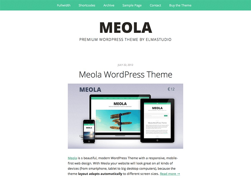 Theme WordPress Meola