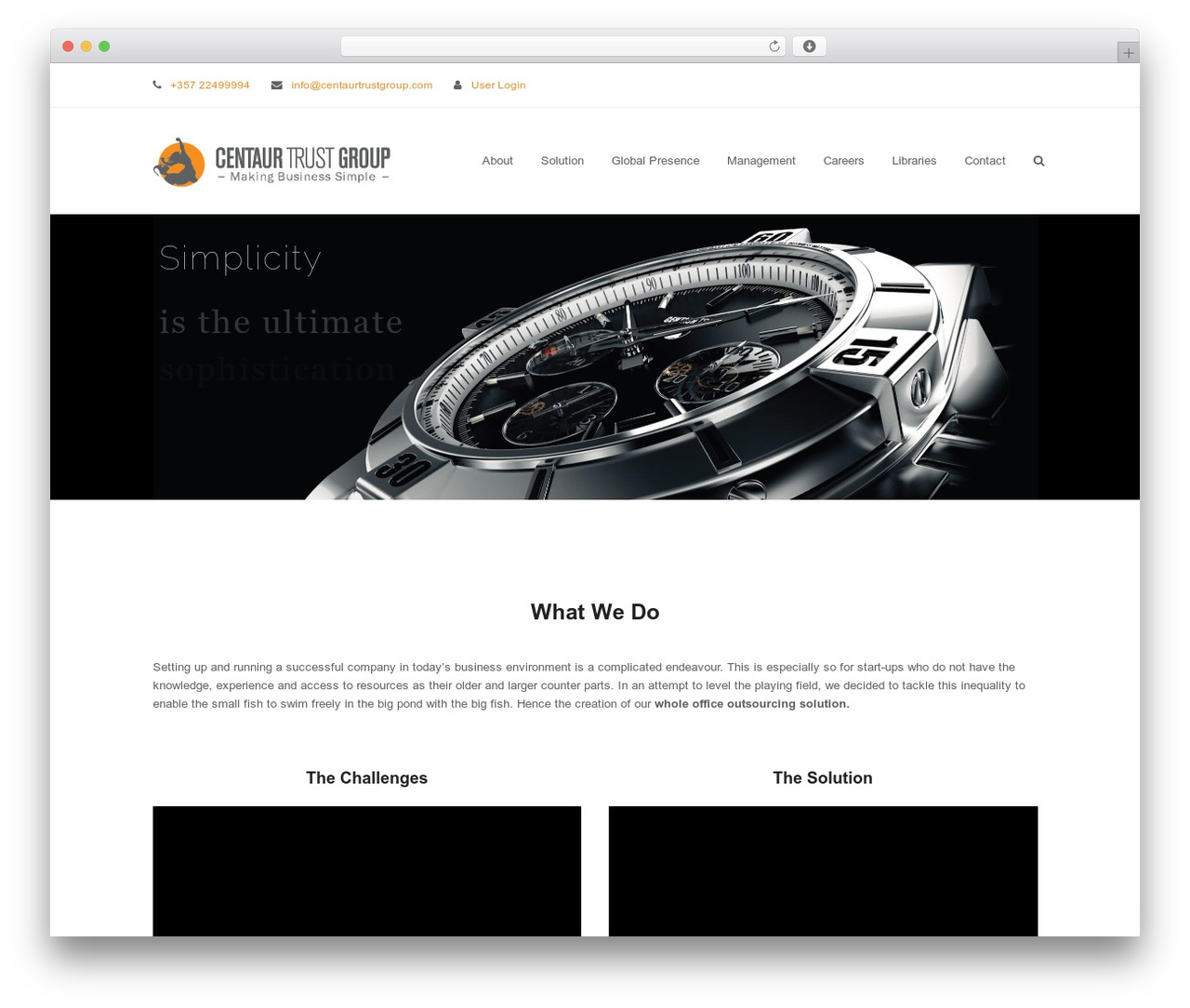 Total WordPress theme - centaurtrustgroup.com