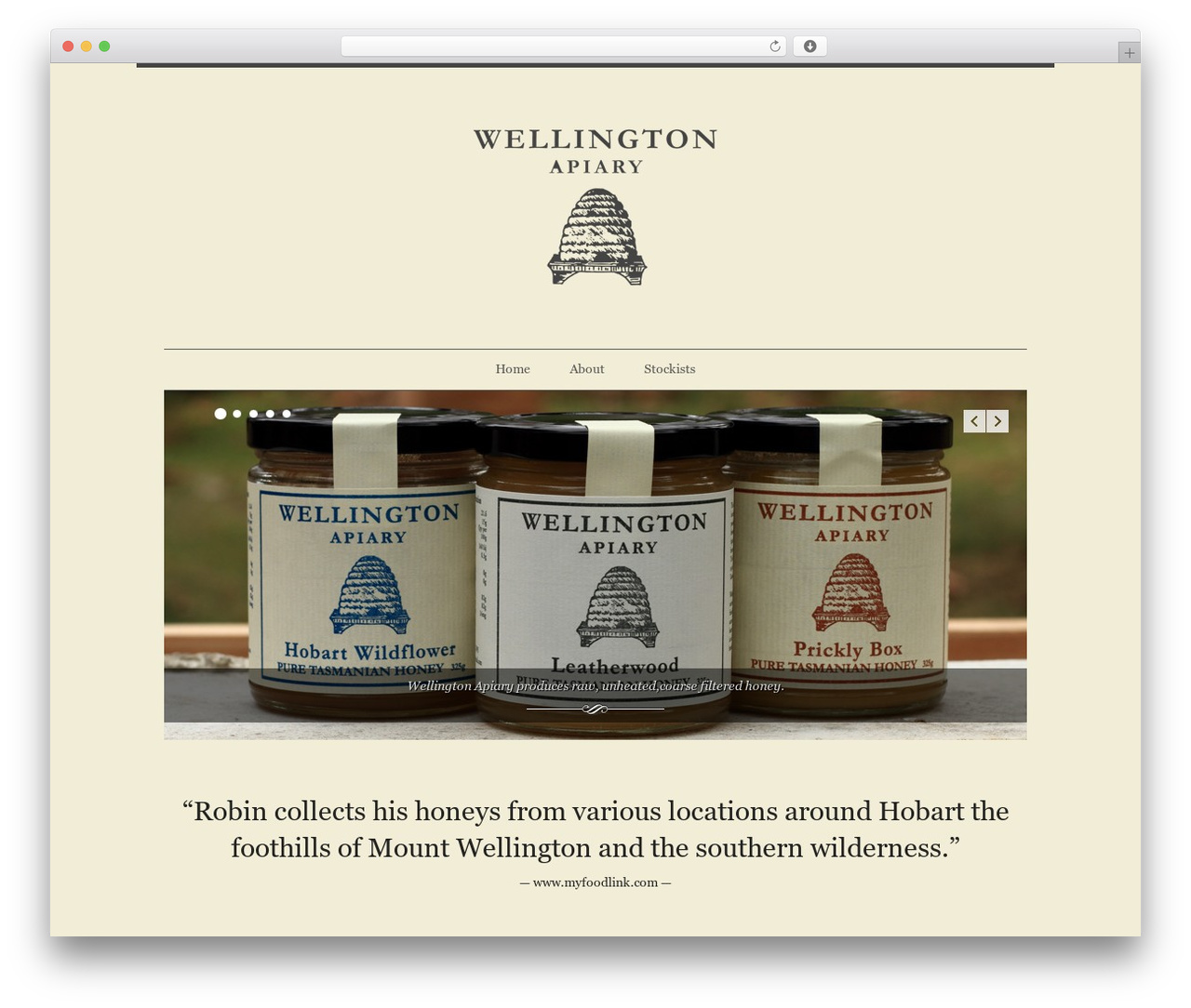 twoandthree WordPress theme - wellingtonapiary.com