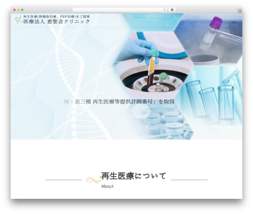 WordPress theme 医療法人 恵聖会クリニック - k-antiaging.com