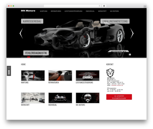 WordPress theme AEON - wk-motors.de
