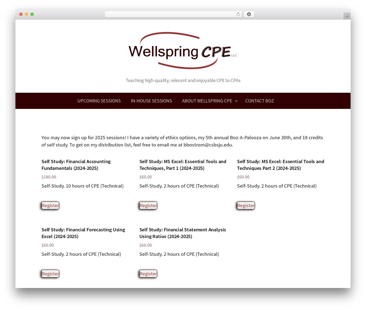 WordPress theme CHILDfirst - wellspringcpe.com