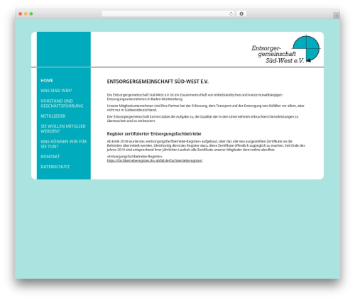 WordPress theme EGSW - entsorgergemeinschaft-sued-west.de