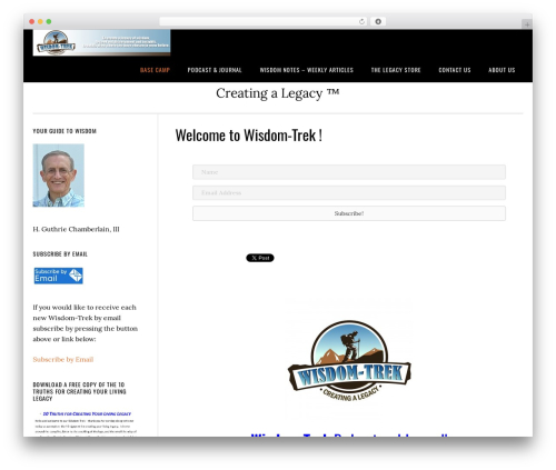 WordPress theme eleven40 Pro Theme - wisdom-trek.com