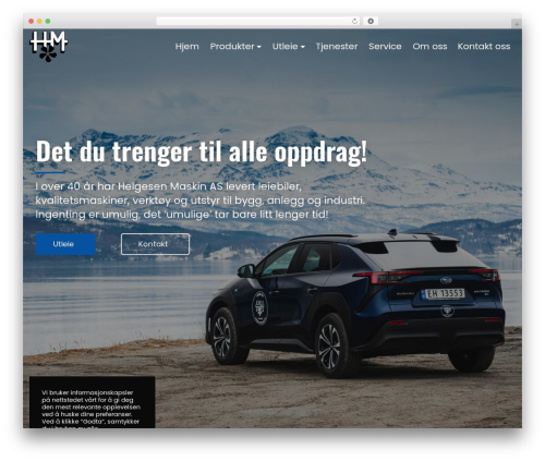 WordPress theme Mint Theme - helgesen-maskin.as
