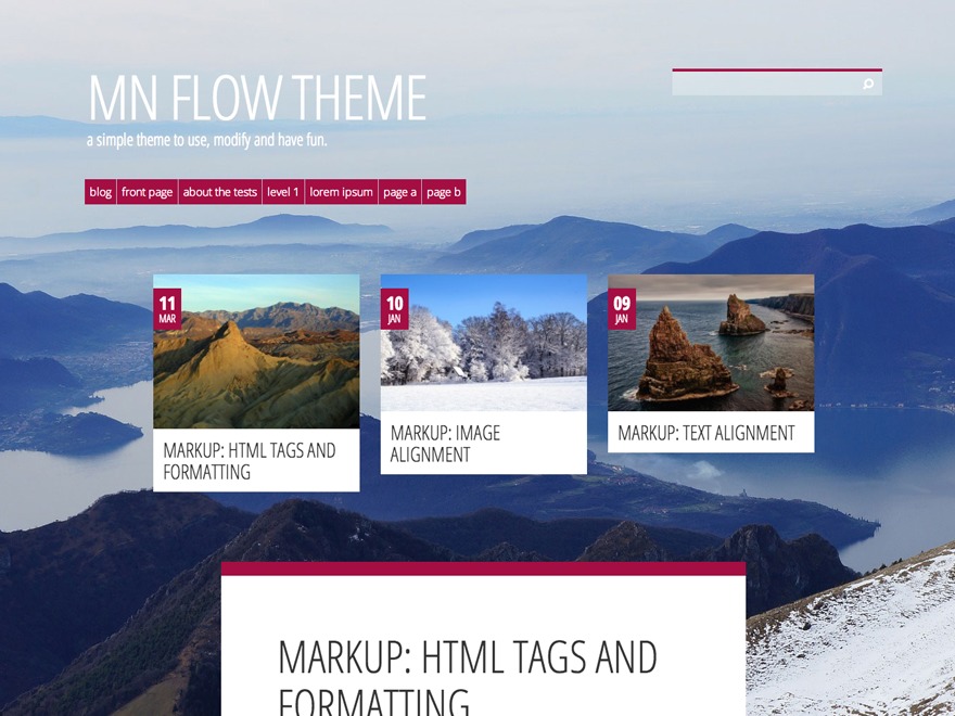 WordPress theme MN Flow