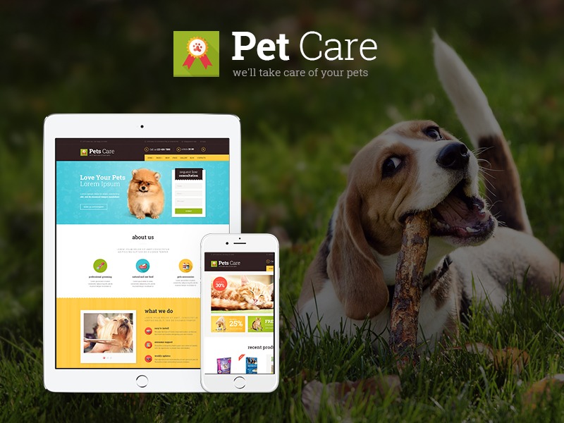 WordPress theme Pets WordPress theme Pets