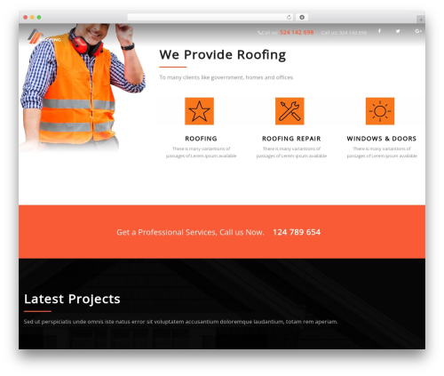WordPress theme Roofing - best-roofs.com