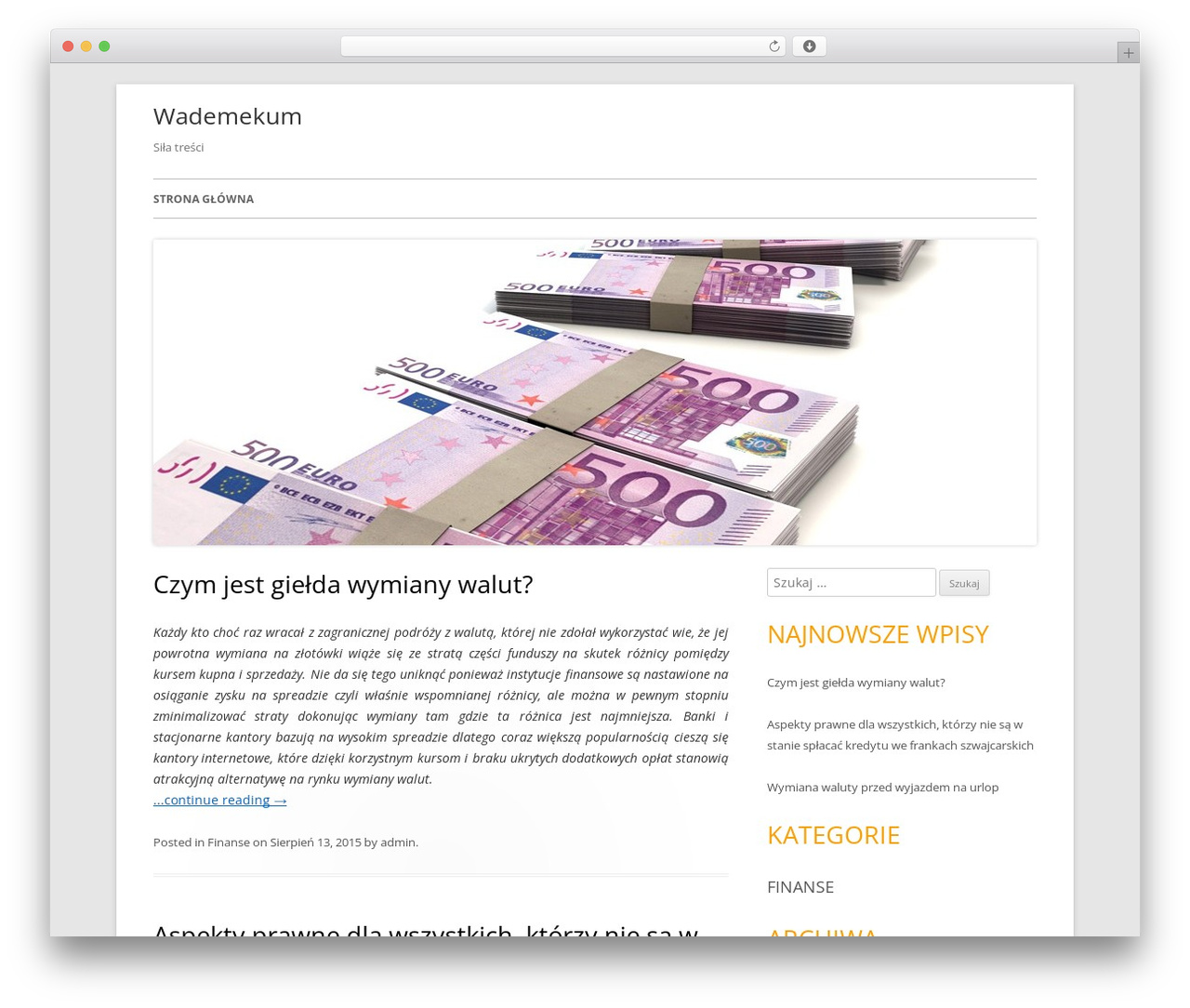 WordPress website theme Tiny Forge - wademekum.eu WordPress website theme Tiny Forge - wademekum.eu