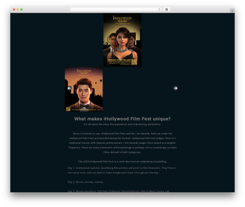 WP Suarez WordPress theme - ihollywoodfilmfest.com